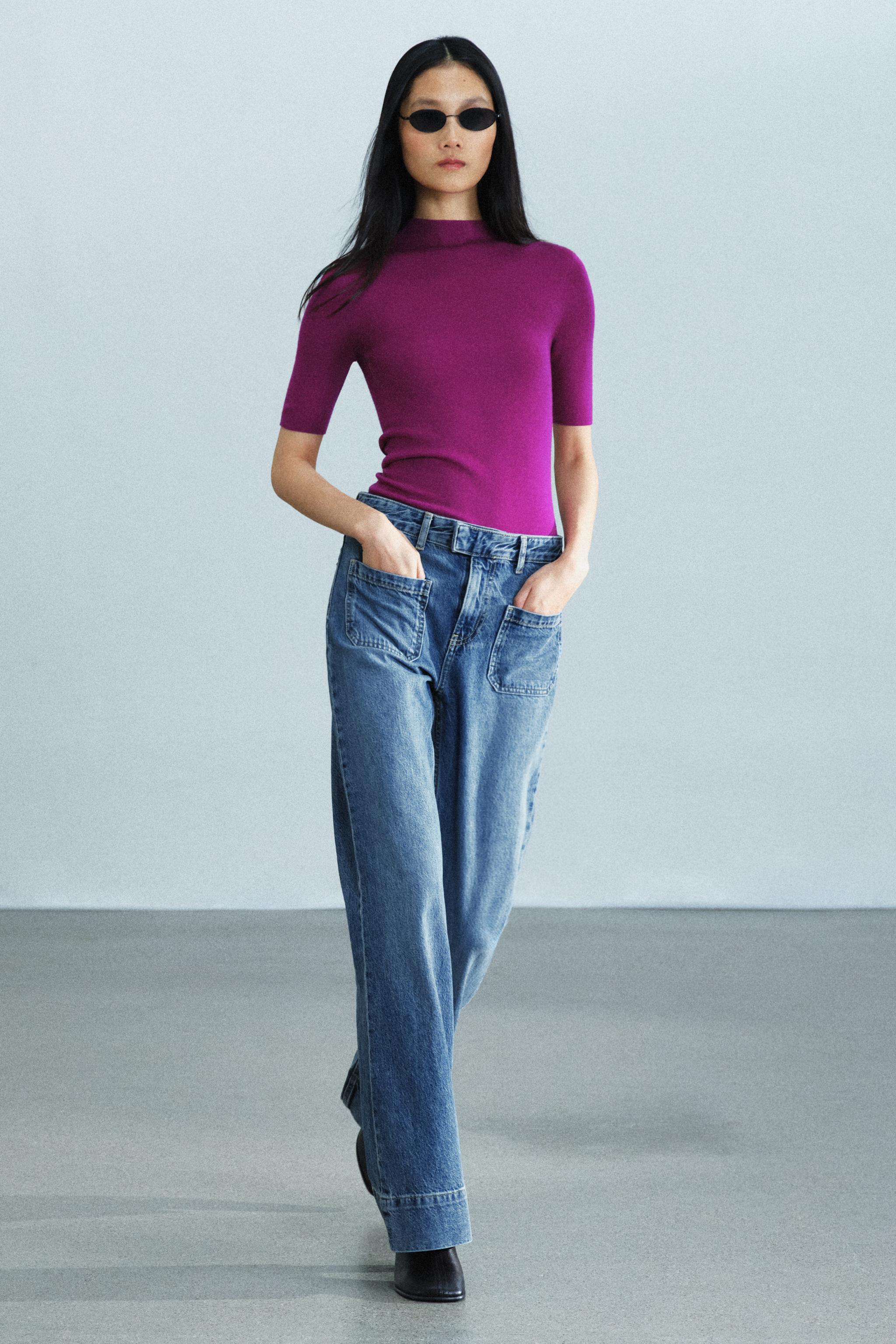 TOP 100 % LAINE EXTRAFINE MANCHES COURTES